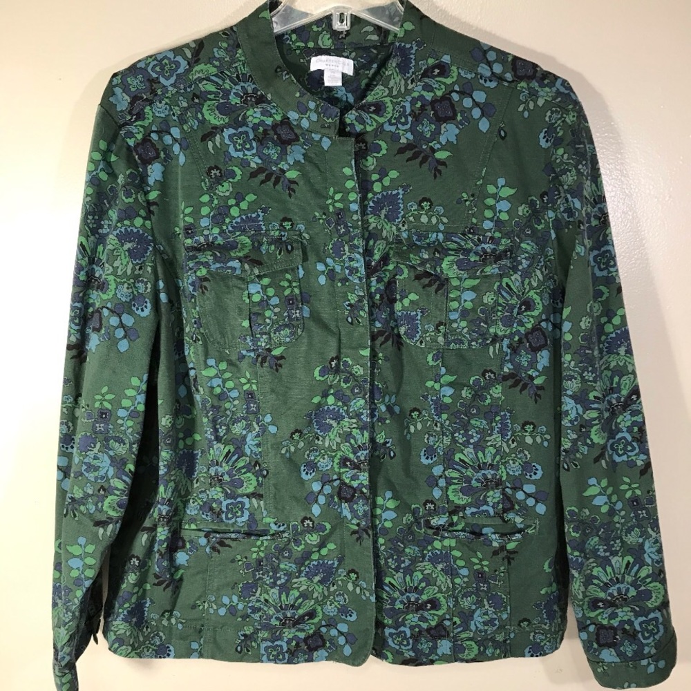 Charter Club Women’s floral print jacket, size 3x